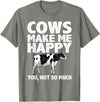 Cow Gift Cow Lover Accessories Cattle Farmer Stuff Cool Cow Art For Men Women Cow Farmer Dairy Cows Farm Animal T-Shirt -