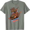 Russian Language Bear Clothing Funny Traditional Russian Bear Russian Soul T-Shirt - Olive Heather