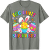 Easter Egg Hunt Supervisor Hunting Rabbit Easter Day Kids T-Shirt in Olive Heather