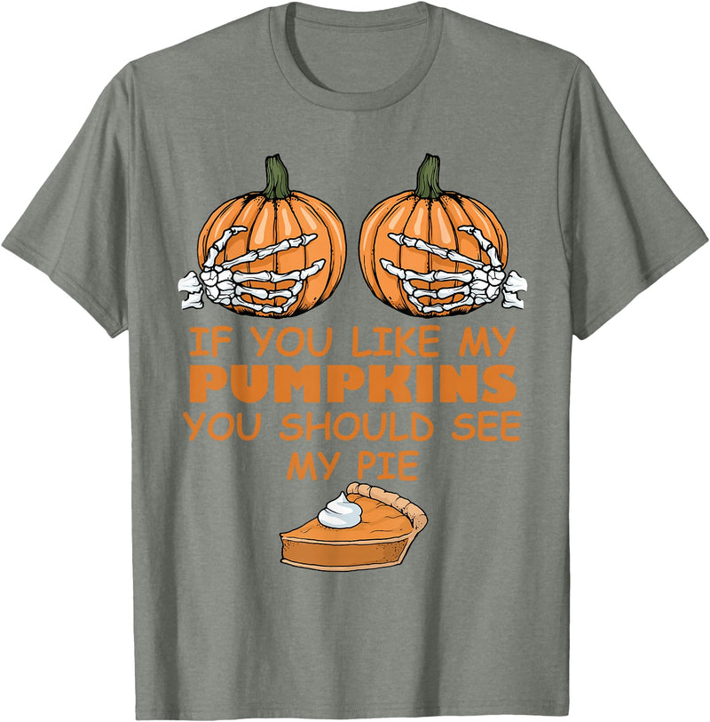 Lustige Halloween Kleidung Pumpkins Funny Halloween T-Shirt - Olive Heather