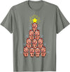 Piggy Go Cute Pig Christmas Tree Gift Shirt Farm Piggies T-Shirt - Olive Heather