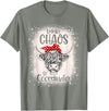 Funny Appreciation Chaos Coordinator for Women Men Funny Heifer Bleached Chaos Coordinator Teachers Boss Women T-Shirt -