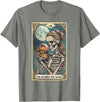 Guinea Pig Skeleton Mom Tarot Card Animal Lover Cute Guinea Pig Skeleton Mom Tarot Card Owner Pet Lover T-Shirt - Olive Heather