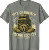 Bear Camp Trekkers Funny Hiking Bear Out of Breath Joke T-Shirt - Olive Heather