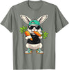 Funny Easter Bunny with Carrot Rabbit Easter Boys Kids Men T-Shirt in Olive Heather