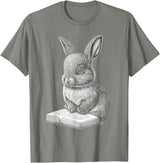 Bunny Lover Easter Rabbit Women Men Kids T-Shirt in Olive Heather