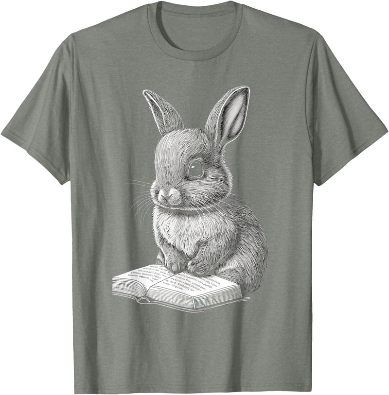 Bunny Lover Easter Rabbit Women Men Kids T-Shirt in Olive Heather