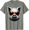 Cool Pig Love Graphic Art Cool Pig Wearing Sunglasses Graphic Art T-Shirt - Olive Heather