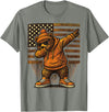 Vintage Dabbing Bear Retro Humor Gift Co Vintage Dabbing Bear Funny Retro Graphic T-Shirt - Olive Heather