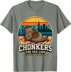 Chonkers The Sea Lion San Francisco Funny Seal Tee Chonkers The Sea Lion San Francisco Funny Seal T-Shirt - Olive Heather