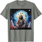 RedizStyle Crazy Horse - I Salute The Light Within Your Eyes T-Shirt - Olive Heather