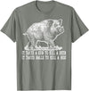 Hunting - Big Ray Designs Hunting Hog Pig Sus Deer Hunting It Takes Balls Funny T-Shirt - Olive Heather