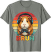 Gaming Guinea Pig Bruh Retro Gamer Guinea Pig Boys Guinea Pig Video Games Guinea Pig Bruh Retro Guinea Pig Boys T-Shirt - Olive Heather