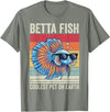 Betta Fish by AKH Betta Fish Coolest Pet on Earth, Vintage Betta Fish T-Shirt - Olive Heather