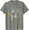 Vintage Giraffe Apparel. Giraffe Vintage Sunglasses Funny Retro African Animal T-Shirt - Olive Heather