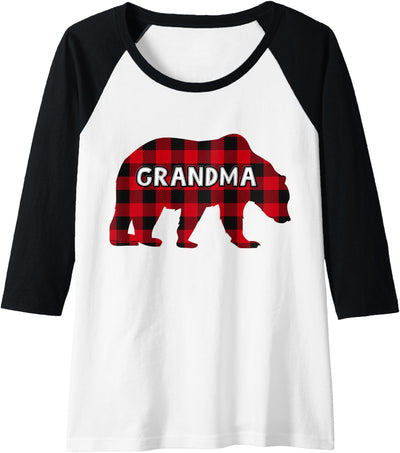 Dibble Dabble Matching Family Buffalo Plaid Bear T-Shirt