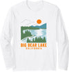 CA Lake Designs Big Bear Lake California Long Sleeve T-Shirt - White