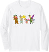 Yogi Bear Marching to the Picnic Long Sleeve T-Shirt - White