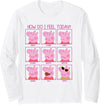 Peppa Pig How Do I Feel Today Long Sleeve T-Shirt - White