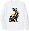Rabbit Lovers Graphic Long Sleeve Shirt in White
