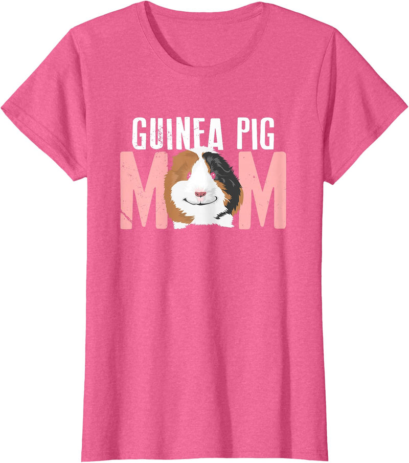 Awesome Guinea Pig Mom Tees & Apparel Sweet Guinea Pig Mom T-shirt T-Shirt - Pink Heather
