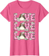 Cute Cow Print Love Clothes For Women & Teen Girls Love Guinea Pig Lover Outfit Women Girl Kids Cute Guinea Pig T-Shirt - Pink Heather