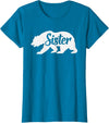 Matching Family Bear Gifts Sister Bear To Go With Mama and Papa Bear T-Shirt - Sapphire Blue