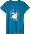 Easily Distracted by Rabbits Kids Bunny Rabbit Lovers T-Shirt in Sapphire Blue