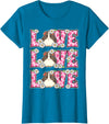 Cute Cow Print Love Clothes For Women & Teen Girls Love Guinea Pig Lover Outfit Women Girl Kids Cute Guinea Pig T-Shirt - Sapphire Blue