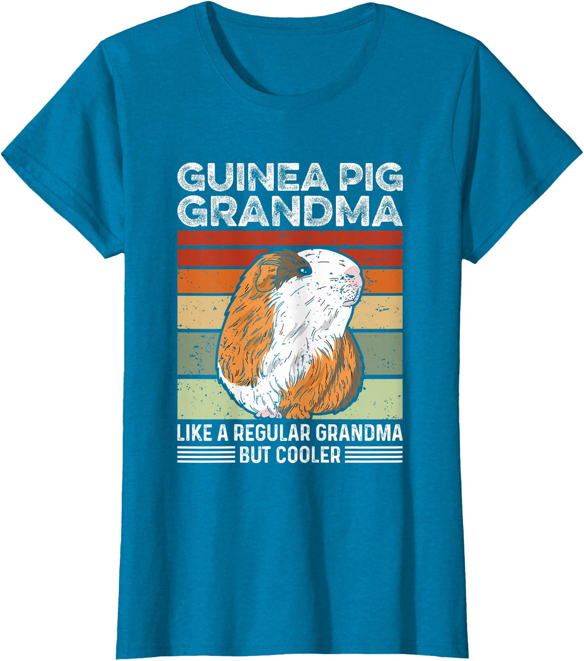 Humor Guinea Pig Design Piggy Design for your Guinea Pig Grandma T-Shirt - Sapphire Blue