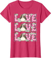 Cute Cow Print Love Clothes For Women & Teen Girls Love Guinea Pig Lover Outfit Women Girl Kids Cute Guinea Pig T-Shirt - Red Heather