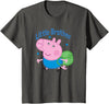 Kids Peppa Pig George Pig Little Brother Backpack T-Shirt - Asphalt Grey