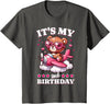 2 Year Old Girl Plane Birthday Party Kids Designs Kids 2nd Birthday Girls Airplane Birthday Party Teddy Bear Plane T-Shirt - Asphalt Grey