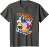 Peppa Pig Football Group Shot T-Shirt - Asphalt Grey