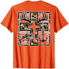 Camo Cross Fishing Faith Christian 2 Sided Hunting Fishing Cross Camo Faith Christian Fisherman Hunter T-Shirt - size chart