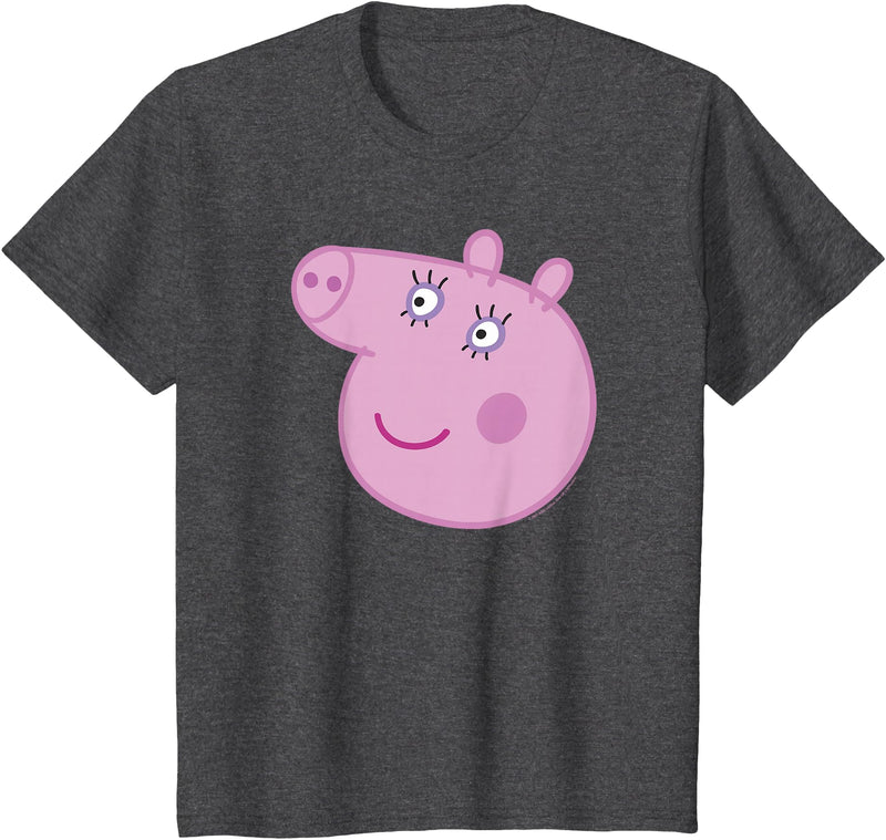 Peppa Pig Mummy Pig Head Shot T-Shirt - Dark Heather Grey
