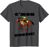 Horse Racing Shirts 101 Horse Racing Races Track T-shirt Boys Girls Youth Child T-Shirt - Dark Heather Grey