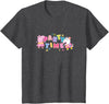 Peppa Pig Party Time Peppa & Suzy Logo Youth T-Shirt - Dark Heather Grey