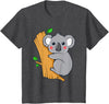 Charm's Children Clothing Cute Koala Bear T Shirt for Children | Kids Koala Bear Shirt T-Shirt - Dark Heather Grey