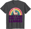 Kids Llama Shirts Childrens Llama Kids T-Shirt - Dark Heather Grey