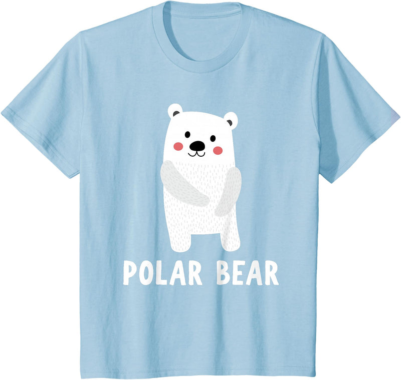 Cute Animal Shirts For Kids Co Polar Bear Shirt Boys Girls Cute Polar Bear Gift T-Shirt - Baby Blue