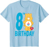 Care Bears Birthday Bear Celebrates A 8th Birthday T-Shirt - Baby Blue