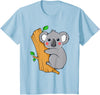 Charm's Children Clothing Cute Koala Bear T Shirt for Children | Kids Koala Bear Shirt T-Shirt - Baby Blue