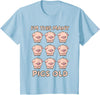 Pigs lover Birthday Gifts Toddler I'm This Many Pigs Old - 9th Birthday Pig 9 Years Old Bday T-Shirt - Baby Blue