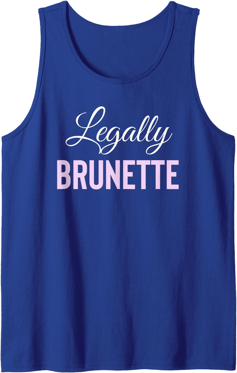 Bailey Bear Apparel Legally Brunette Lawyer Attorney Law School Tank Top - Royal Blue