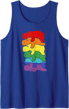 Cute LGBTQ Polar Bear Costume For Men Women Funny LGBT Polar Bear Rainbow Lesbian Gay Pride Womens Mens Tank Top - Royal Blue