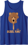 Gay Bear & Cub Woof Shirt Co Gay Woof, Grr, Growl Bears, Cubs & Otters LGBTQ Gay Pride Tank Top - Royal Blue