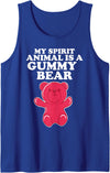 Miftees My Spirit Animal is a Gummy Bear Tank Top - Royal Blue