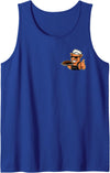 Vintage Funny Cool Pig Chef BBQ Season Men Dad Smokin' Meats and Clapping Cheeks BBQ Funny Pig Chef 2 Sided Tank Top - Royal Blue