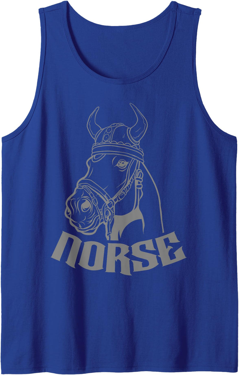 Viking Norway Norse Funny Gifts Men & Women Norwegian Scaninavian Horse - Norse Tank Top - Royal Blue